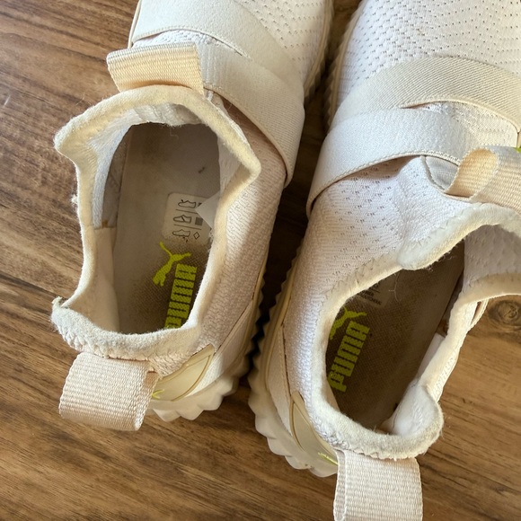 Puma Defy Mid-Core Cream/Yellow Training Sneakers Size 8 - Picture 6 of 7